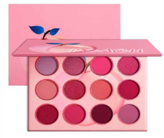 SWEET PEACH SCENTED 12 SHADE EYESHADOW PALETTE