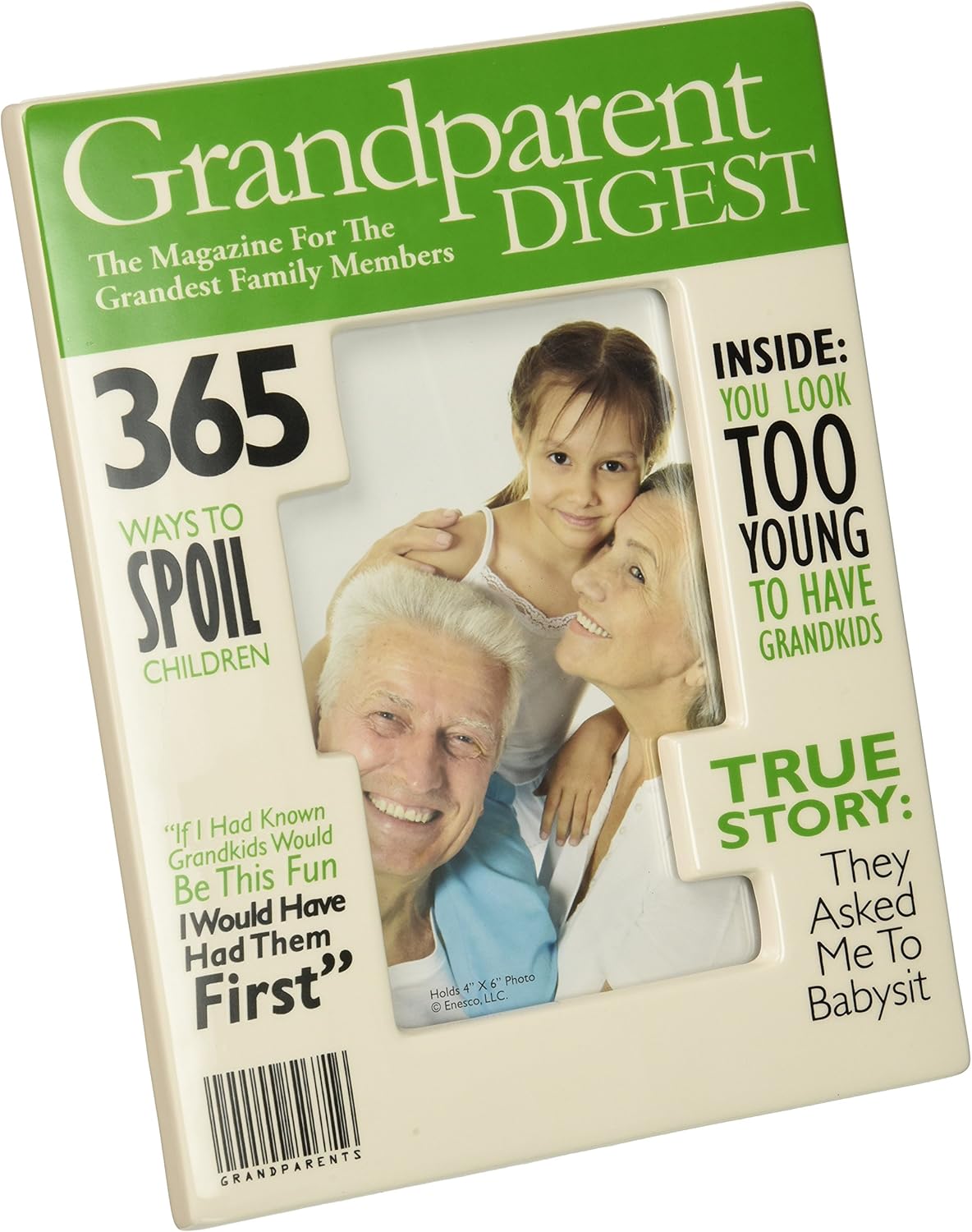 Enesco Really Great News Grandparents Digest Magazine Frame