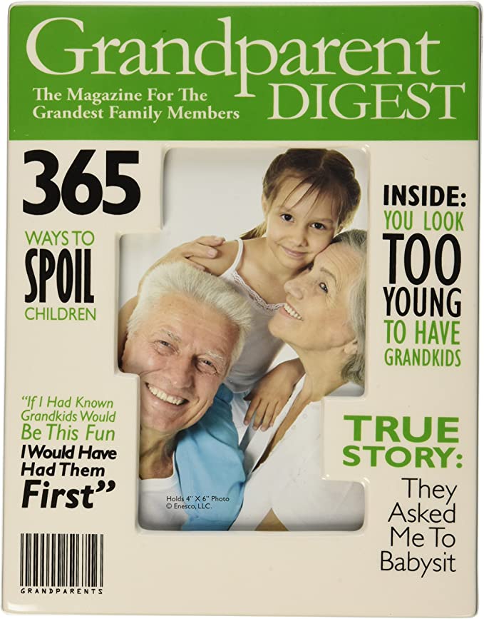 Enesco Really Great News Grandparents Digest Magazine Frame