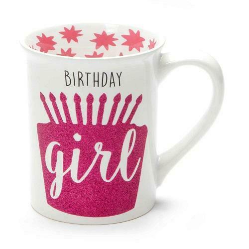Our Name Is Mud Birthday Girl Glitter Mug