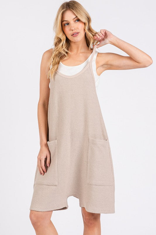  Spaghetti Strap Overalls with Pockets