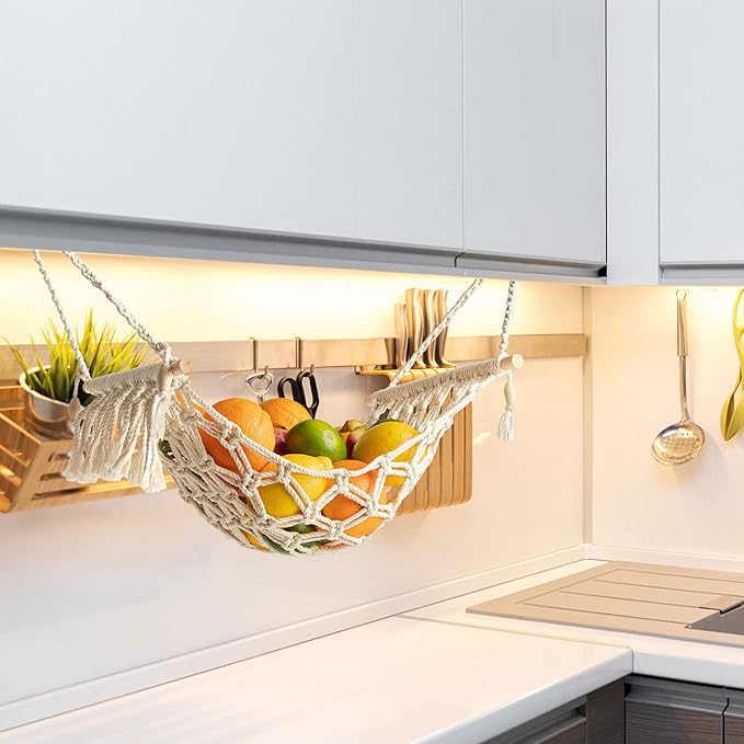 Macramé Fruit Hammock by Kiki's Living