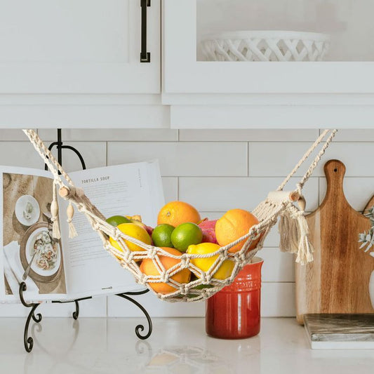Macramé Fruit Hammock by Kiki's Living